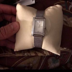 ESQ movado mother of pearl crystal watch-new